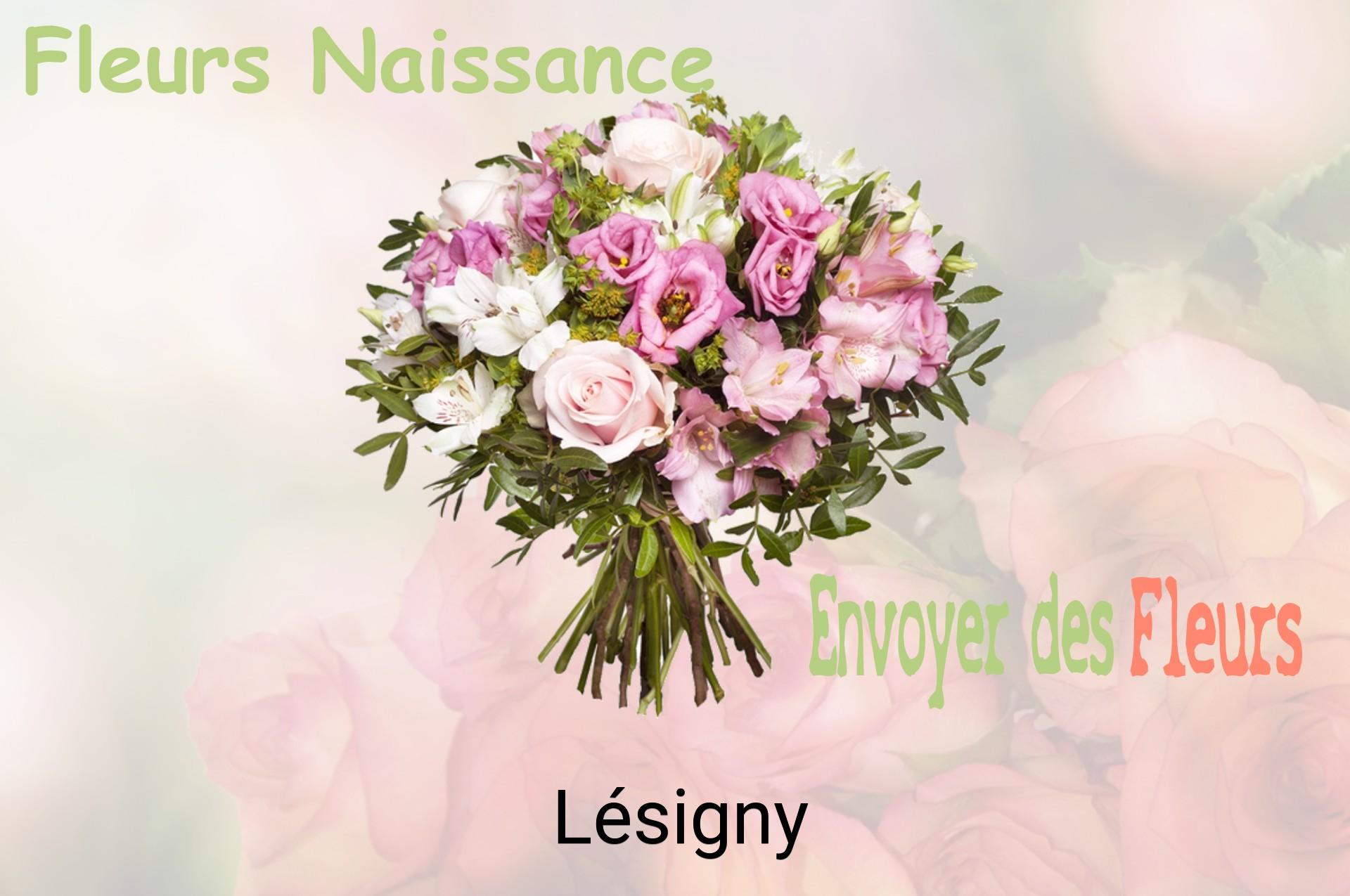 Bouquet de fleurs de naissance livré à Lésigny